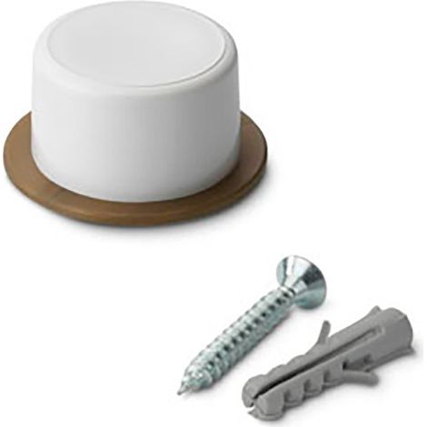 Tope de puerta con tornillo blanco (Blíster 2 unidades) INOFIX (1/3)