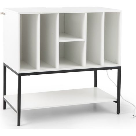 Turntable Stand with Charging Station & Vinyl Storage (1/5)