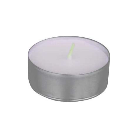 Kit mini candele bianche 'light' ø cm 3,6x1,55h - confezione 25 pezzi