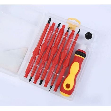 Set 7 Cacciaviti isolati per elettricista  punta magnetica intercambiabile 5232