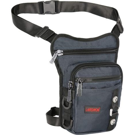 Oberschenkeltasche wasserdicht für Motorradfahren Wandern Trekking Blau (1/5)