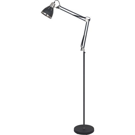 Lampada da terra Italux Remiro industriale nero E27 (1/2)