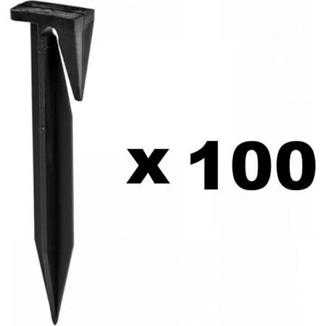 100er-Pack Befestigungsspikes für Begrenzungskabel von Mährobotern (1/3)