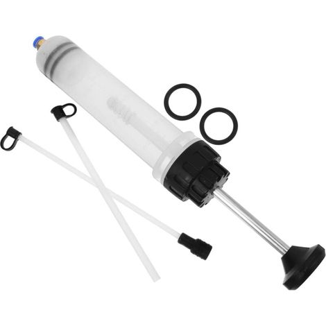 changeur d'huile Extracteur de liquide vidange pompe d'extraction d'huile pompe à fluide outils automobiles pompe de transfert de liquide plastique blanche (1/4)
