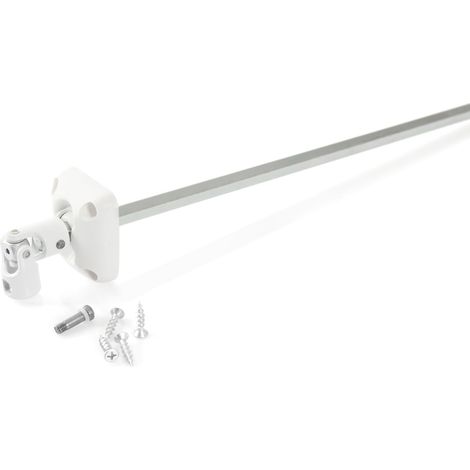 Sortie de caisson 45° sous coffre pour manivelle Ø12 mm Tige carrée 8mm