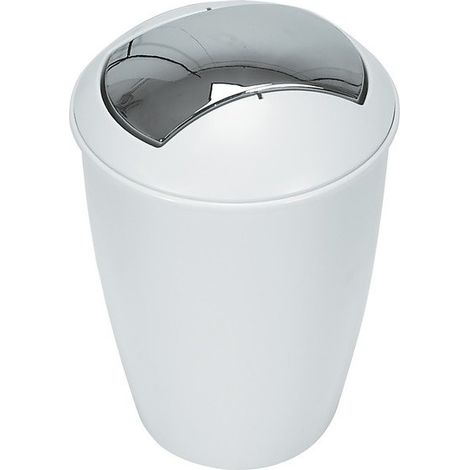 Poubelle à bascule PP ATLANTA 5L Blanc Spirella (1/2)