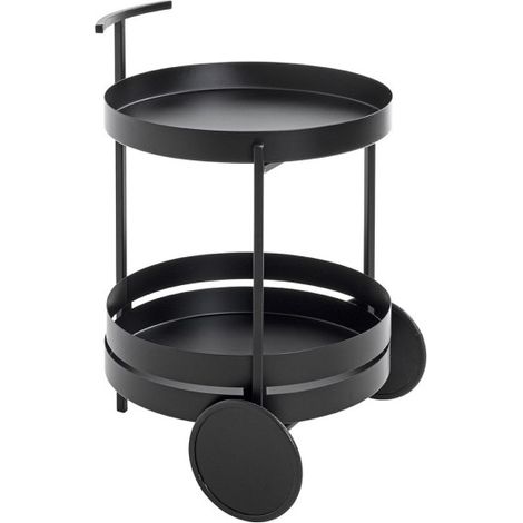 Desserte de Cuisine Ronde "Postres" 62cm Noir (1/4)