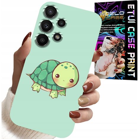 Coque pour Samsung Galaxy A32 4G - Motifs tortues mignons pour enfants + verre trempé (1/5)