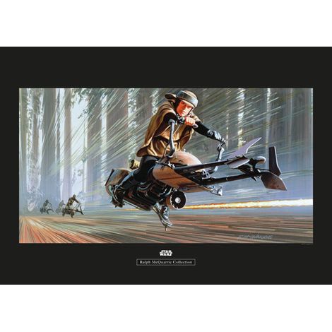 Poster d'art Star Wars Classic RMQ Endor Speeder 70 x 50 cm (1/4)