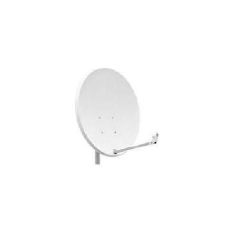 PARABOLE SATELLITE ACIER 65 CM BLANCHE SANS LNB HD ME
