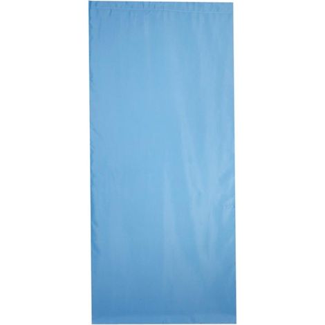 Rideau Occultant - Bleu - Polyester - Ligne Noire - 1 Pièce - Pour Chambre et Salon (1/5)
