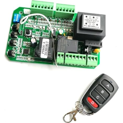 Kit d'ouvre-portes automatiques Large utilisation ouvre-porte coulissante unité de commande de moteur contrôleur de carte PCB plaque de carte électronique pour accessoires de portail coulissant ( Colo (1/5)