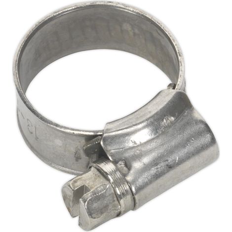 Sealey SHCSSM00 Stainless Steel Hose Clip 13-19mm - Pack of 10