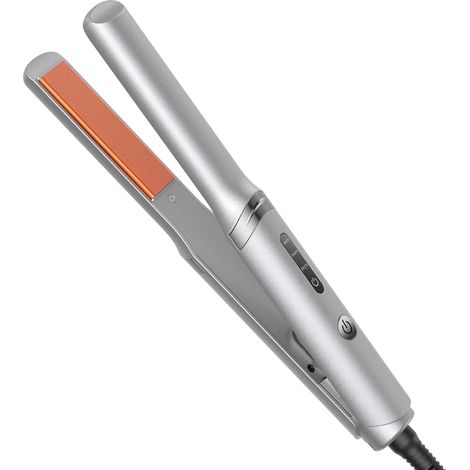 Mini Fer a Lisser, Lisseur Boucleur Cheveux 2 en 1, Mini Lisseur Cheveux Court, Céramique Tourmaline Hair Straightener Coiffage Rapide et Facile, Lisseur de Voyage Dual Voltage (1/5)