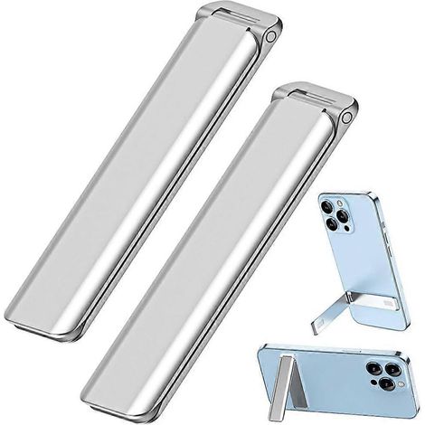 Lot de 2 supports de téléphone, support de bureau réglable vertical et horizontal, compatible avec les téléphones portables, les ordinateurs de bureau, les autres smartphones, iPad, tablettes et plus  (1/5)