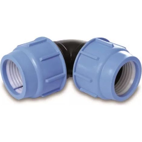 Codo de PE 110-110 mm SELLO AZUL PN16