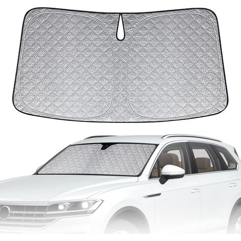 Pare-Soleil pour Pare-Brise Remplacement pour VW Touareg 2018-2026, Pliable Pare-Soleil pour Pare-Brise de Voiture, Bloque 99% des Rayons UV et Maintient Votre Véhicule au Frais,- (1/5)