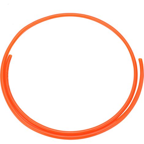 Tuyau flexible TPU 6x4mm pour air comprimé, huile et produits chimiques - TPU0604 orange 10 mètres