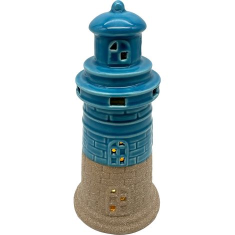 Portacandele decorativo a forma di faro in stile nautico per la casa, ideale per decorazioni nautiche, un regalo originale per gli amanti del mare