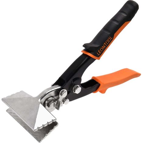 3 pouces Sheet Metal Hand Seamer Outils de coffrage de tôle à mâchoires droites avec poignée TPR ergonomique, pince à cintrer les métaux robustes pour plier, sertir et aplatir les métaux