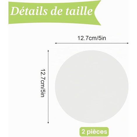 plaques murales décoratives vierges en caoutchouc - Kit de réparation de trous muraux ronds pour sol, plafond et mur (12,7 cm) (1/4)