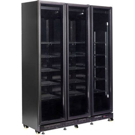 Armoire réfrigérée positive 3 portes en verre noir avec chauffage - 1600mm 08kW - Combisteel (1/5)
