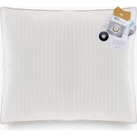 Almohada de plumón de ganso 70x80 Plata 900g Cálida Exclusiva (1/5)