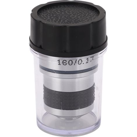 60-faches achromatisches Objektiv für biologische Mikroskope, RMS 185 Gewinde, aus optischem Glas. (1/5)