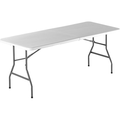 Tavolo Catering Rettangolare Pieghevole 180x75x74,5cm Morel Bianco