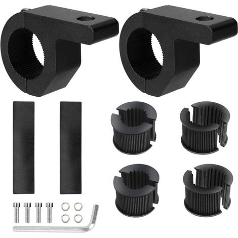 Support de Montage de Lumière Travail 1932mm Universelle Pince de Tube de Barre Fixation pour Toutterrain Voiture Camion Moto 2 Pièces (1/4)