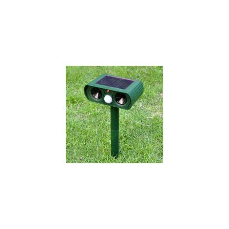 Répulsif oiseau Ultrason, Répulsif Animaux Alarme Sonore et Visuelle, Charge de Solaire. (1/4)