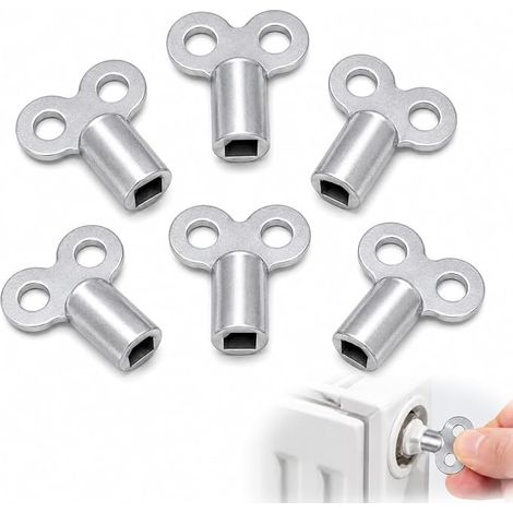 6X Clé Purge Radiateur Universelle, Purgeur Robuste pour Chauffage (1/5)