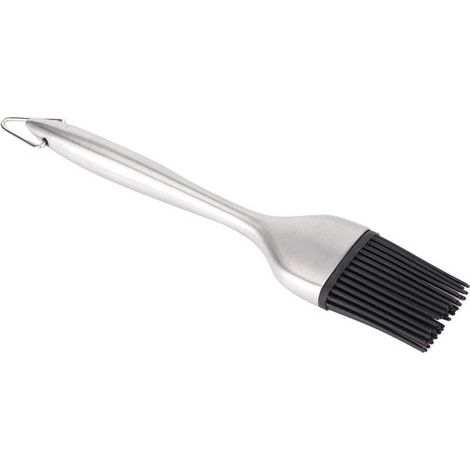 Set di utensili per barbecue: pennello per olio da barbecue in silicone per uso alimentare, accessorio per barbecue in acciaio inossidabile.