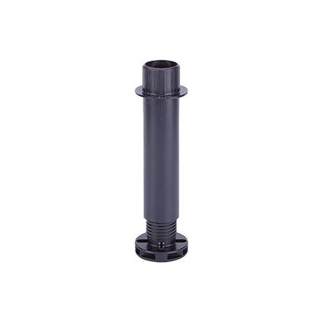 Pied de support pour poutre centrale 450kg 190mm – Réglable de -42 à +76mm – Plastique noir pour montage facile (1/2)