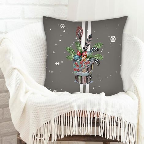Housse de coussin sans coussin déhoussable pour Noël, la Saint-Valentin, anniversaire (1/5)