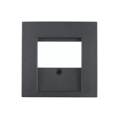 Placca di finitura Berker b3/7 quadrata vetro grigio