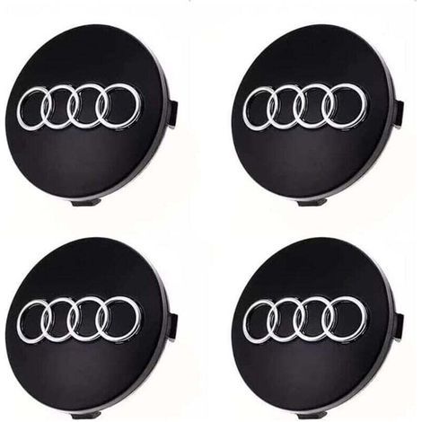 4-teilige Radkappen für Audi 60mm Felgenmitte ABS Autozubehör (1/5)