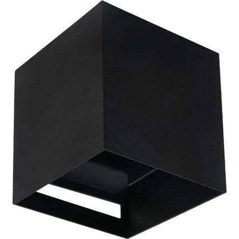 Applique Murale Noire IP65 Cube pour Ampoule G9 - SILUMEN (1/3)