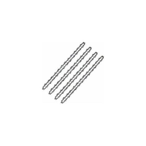 Lot de 4 Chaînes Tronçonneuse 52 Maillons Pas 3/8 LP Jauge 050 1.3mm Faible Rebond Pour Guide 14 Pouces 35 cm-Crezuo