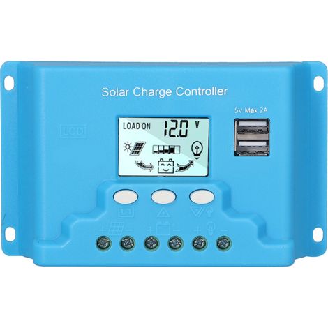 Solarladeregler mit LCD-Display, Anti-Backfill-Schaltung, Schutzschaltung, USB-Anschluss für industrielle Anwendungen, 30 A (1/5)