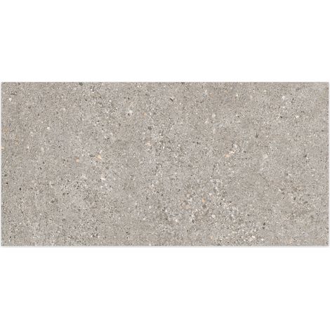 Carrelage effet Béton Gris Cendré 100x50x2 cm Arvelis - Sol extérieur (vendu par carton de 0,5 m²) - RO'MA CARRELAGE (1/2)