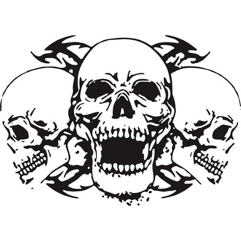 Autocollant Voitures Stickers Décalcomanies De Crâne pour Les (1/5)