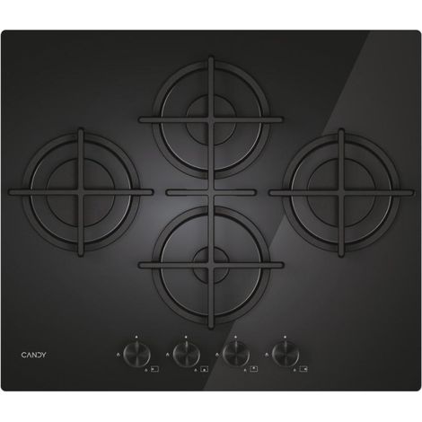 Candy Moderna CVG6DTB Noir Encastrable 59,5 cm Gaz 4 Brûleurs