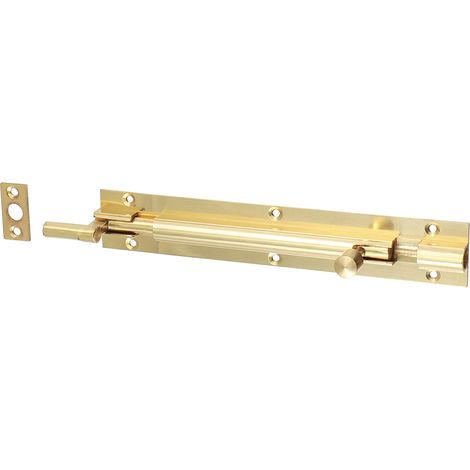 TIMCO Necked Barrel Bolt Polished Brass - 150 x 25mm