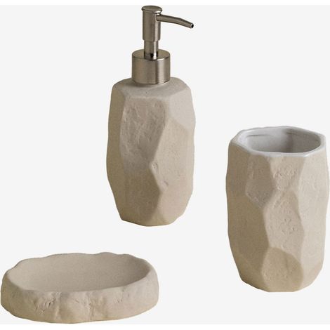 Ensemble de salle de bain en grès Rixten SKLUM Blanc (1/5)