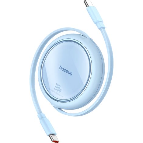 Cavo retrattile USB-C 100W Free2Draw Mini 1m blu (1/5)