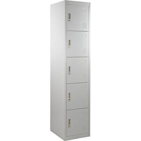 Armadietto metallico 5 ante grigio (1/5)