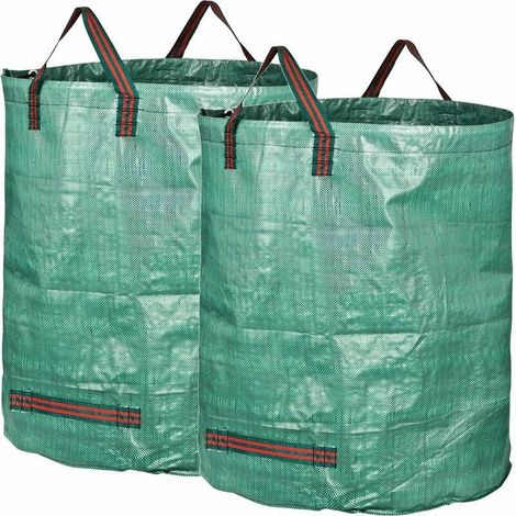2X Sacs De Jardin 300L Indéchirables 67Cm X 84Cm (1/4)