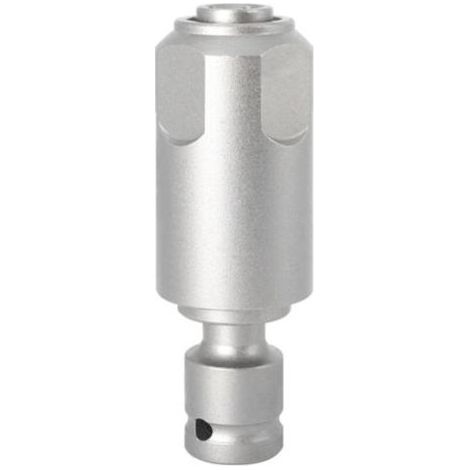 Adaptateur transformant une clé à chocs en perceuse à percussion, compatible avec les forets carrés SDS-Plus, pour une utilisation avec une clé à chocs.