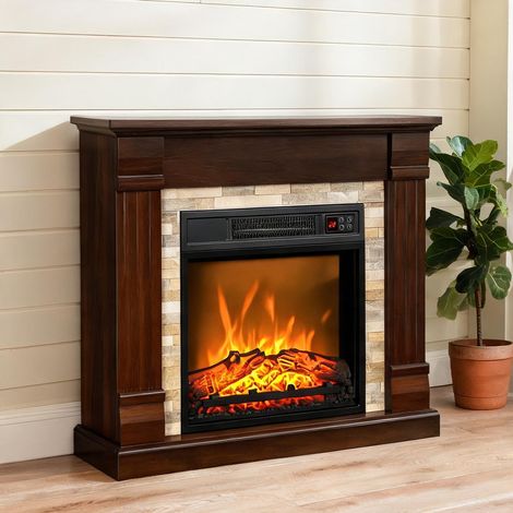 SunJet Cheminée électrique, foyer électrique, métal 1800W - Réf. UE4QDQ0FOKO7 (1/5)